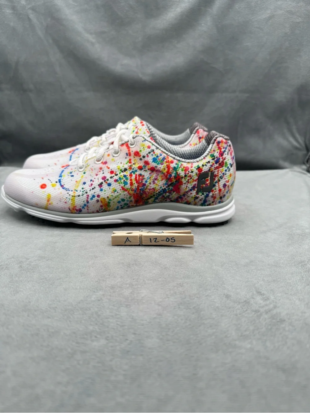 FootJoy emPower Spikeless Golf Shoes Women’s Size 7.5 Paint Splatter Multicolor